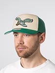 Бейсболка MITCHELL NESS арт. HT12896-PEACREA Philadelphia Eagles NFL (кремовый / зеленый)